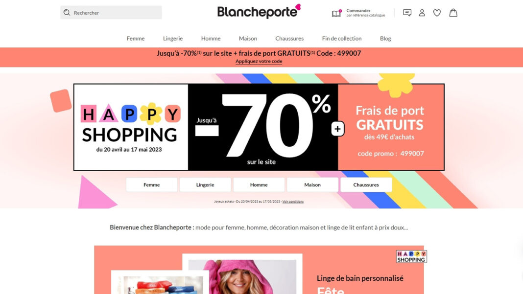 Soldes BlanchePorte 2026 - Code Promo BlanchePorte juillet 2026